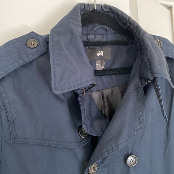 H&M Dark Blue Men’s Jacket Size 42R - Picture 4 of 13